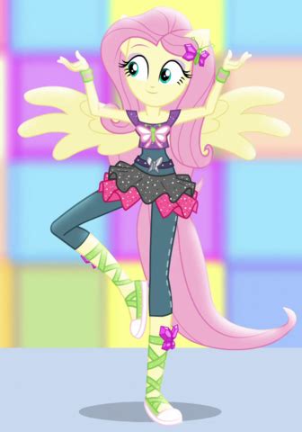 Fluttershy and her magical dance abilities in mlp equestria girls dance magic
